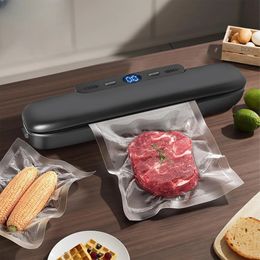 Electric Food Vacuum Sealer Machine And Storage Bags One Touch Fast Vacuuming For Wet Or Dry Food Kitchen Vacuum Sealing Machine 240523
