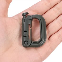 1/3pcs Carabiner D-ring Clip Molle Webbing Backpack Buckle Snap Lock Grimlock Camp Hike Mountain Climb Outdoor Backpack Buckle