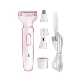 4 in 1 Electric Hair Removal for Women Nose Trimmer Eyebrow Body Shaver Epilator Legs Arms Facial Lips 240521