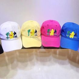24 Designer hat women Colourful embroidered cartoon hat Embroidered Baseball Cap Men Women hat Outdoor Trucker Hat Korean style