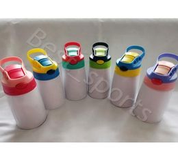 12oz Sublimation Blanks Sippy Cup 350ml Kids Water Bottle Stainless Steel Drinking Tumblers CYZ2869 Sea 3594647