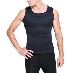 Sauna Vest Ultra Sweat Shirt Man Body Shapers Black Waist Cincher Slimming Trainer Corsets Shapewear1887415