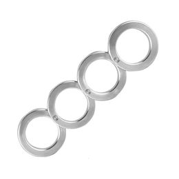 New style design brass knuckle duster boxing self-defense four finger buckle broken window camping EDC tool