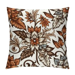Maple Leaf Red Pillow Covers, Decorative Pillowcase Square Cushion Cover for Couch Sofa Bed