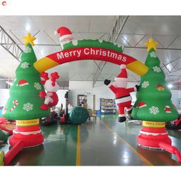 Free Ship Outdoor Activities commercial rental Christmas inflatable arch air bounce archway for sale