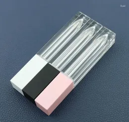 Storage Bottles Wholesale 7ml Square Empty Lip Gloss Tubes Pink Black White Lipgloss Lipblam Liptint Containers Packaging SN1849
