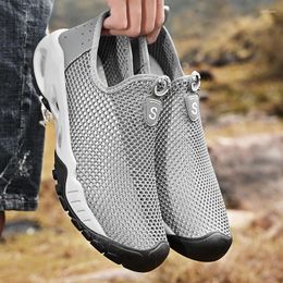Casual Shoes Mens Slip On Loafers Arrival Breathable Sneakers All-match Men Male Comfortable Hollow Out Driving Shoe