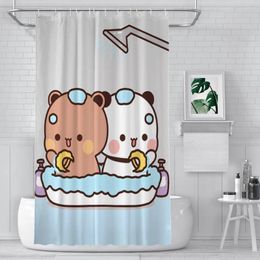 Shower Curtains Curtain Bathroom Panda Bear Hug Bubu Dudu Decor Modern Household Items Graduation Gift Festival