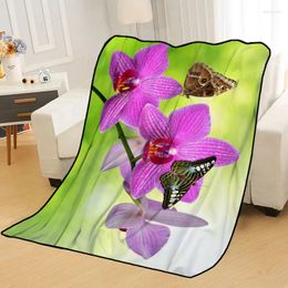 Blankets Arrival Butterfly Printing Soft Blanket Throw On Home/Sofa/Bedding Portable Adult Travel Cover