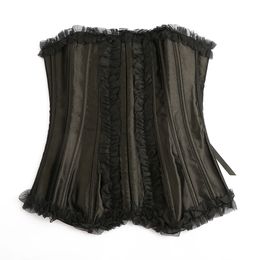 Women Corsets Bustiers Sexy Corset Top Vintage Lingerie Corselet Lace Gothic Burlesque Costume Overbust Plus Size