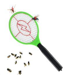 Outdoor Gadgets Summer Operated Hand Racket Electric Mosquito Swatter Insect Home Garden Pest Bug Zapper Killer2090601