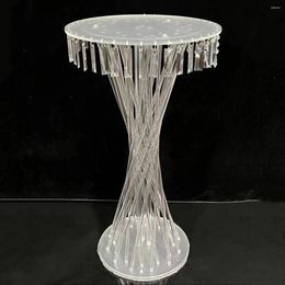 Party Decoration Tall Crystal Beads Wedding Table Centrepiece Stand Acrylic Flower Chandelier Garlands Reception Decor