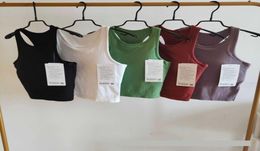 Womens Tops Tees Tanks Camis Short Fitness Vest with Chest Pad Fashion Sports Quickdrying Breathable Gather Yoga Top7512068