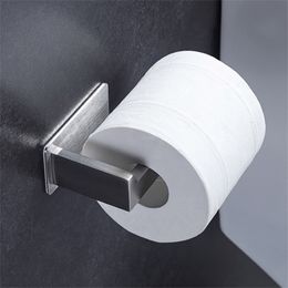 304 Stainless Steel Toilet Paper Holder Durable Wall Mounted Roll Paper Organiser Towel Rack Bathroom Tissue Holder Y200108 272O