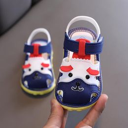 2023 Summer 1-2-3 Year Baby Learn Sneaker Shoes Kids Soft-slip Beach Sandals Children's Breathable Girls and Boys Toddler Shoes