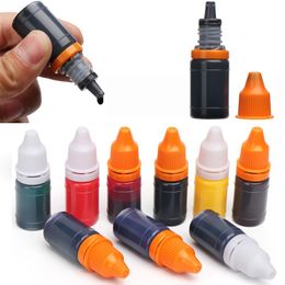 8ml Flash Refill Ink Inking Photosensitive Seal Stamp Oil for Wood Paper Wedding Scrapbooking Make Seal Office School Supplies