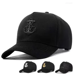 Ball Caps Unisex Ship Anchor Embroidery Baseball Spring And Autumn Outdoor Adjustable Casual Hats Sunscreen Hat