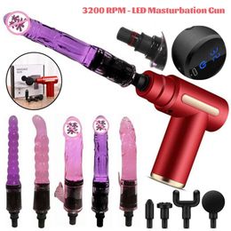 Sex Toy Massager Handheld Led Massage Gun Vibrator Toys for Women Automatic Machine with Clitoral Stimulation Sexy Couples 18