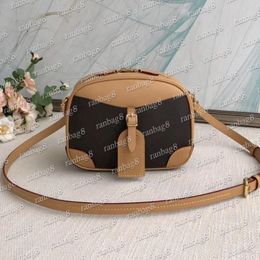 Women's designer tag camera bag Mini Cowhide Women Handbag Shoulder Crossbody Bag 22cm Small Luggage Purse with strap dust bags date hi 229x