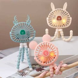 Fans Stroller Parts Accessories Summer Fan for Cart Stroller Fan Portable Outdoor Fan Clip on For Baby USB Rechargeable Handheld Electric Fan Baby Accessories WX5.28