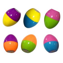 12Pcs Children Toys Colorful Egg Shaped Stampers Seals Kit for Easter Eggs Hunt Game Party Stamps Activities