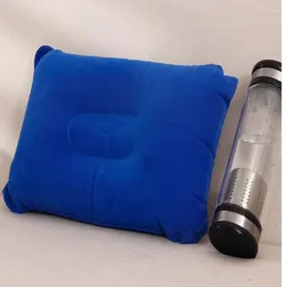 Pillow Portable Folding Inflatable Air Office Outdoor Travel Sleep Camping PVC Neck Stretcher Backrest Aeroplane Comfort