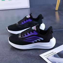 2024 New Spring and Autumn Fashion Anti Slip Running Sports Sports Sapatos coreanos da edição coreana Trendy Sole Sole Lightweight