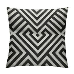 Black and White Stripes Throw Pillow Cover Seamless Abstract Geometric Pattern Fabric for Couch Bed Sofa Car Waist Cushion Cover Pillow Case