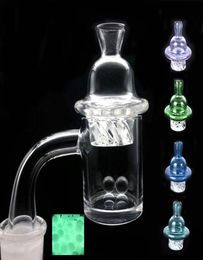 smoking accessories New XXL Quartz Banger Nail Cyclone Spinning Carb Cap and Terp Pearl 90 Degrees for Bongs dab rigs3557517