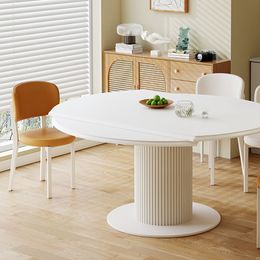Mobile Oval Dining Tables Desk Coffee Round Stools Wall Living Room Round Office Dining Tables Kitchen Muebles Home Furniture