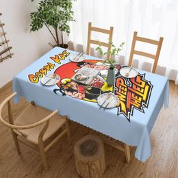 Table Cloth Funny Cobra Kai Tablecloth Waterproof Sweeping Legs T-shirt 1984 TV The Karate Kid Daniel Cover For Dining Room