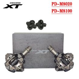 DEORE XT M8100 M8020 Mountain Bike Pedal Self-Locking S PD Pedals With SH51 Cleat Components Using for Racing MTB Bicycle Parts