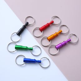 2/5/10/20PCS Key Chains Detachable Key Holder Dual Splits Quick Release Pull-Apart for Handy outdoor Accessories Colourful