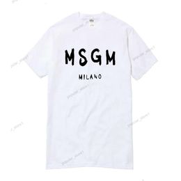 Рубашка MSGM Пара Mg качественные менвомены Msgm футболка летняя бренда