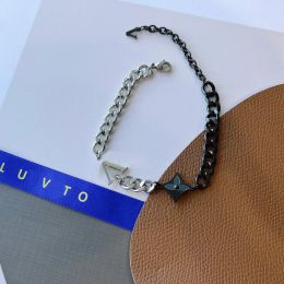 Exquisite Luxurious Design Color Mosaic Square Flower Chain Bracelets High-grade Design Bracelet Selected Women's Jewelry Fashion Popular Urban Style Couple