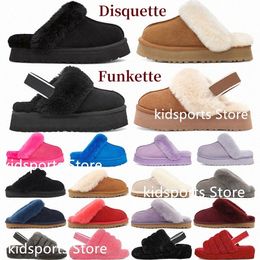 designer sandals women Disquette Tazz Slipper Tasman slippers Chestnut Fluff Yeah Slide Funkette classic mini ankle black chestnut pin T8DH#