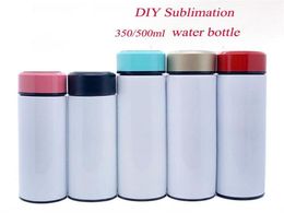 sublimation DIY Tea Bottle straight tumbler Insulated Travel Tea Tumblers Metal Insulated Water Bottle Coffee and Tea Bottle1054773