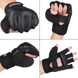 Taekwondo Gloves WTF Approve PU Leather Adult Kids MMA Boxing Glove Karate Martial Arts Kung Fu Protector Wing Chun Hand Guard L2405