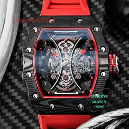 RM Watch Date Date Feice Scheletro Orologio Meccanico Business Owatch automatico Sport impermeabile per uomini Renogio Masculino