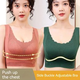 Bras sexy mutande da donna in pizzo con fibbie laterali regolabili e nessuna tracce sul reggiseno del colletto.