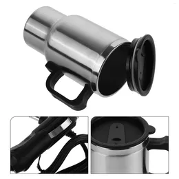 Water Bottles Car Electric Heating Cup Insulated Heated Mug Coffee