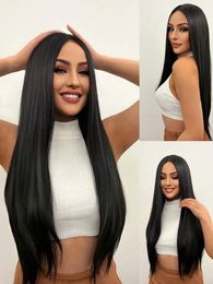 13x4 HD Transparent Lace Front Wigs Human Hair Long Straight Natural Color for Black Women Brazilian Virgin Hair 22-28inches