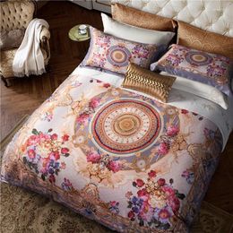 Bedding Sets Luxury Bohemia Oriental 4pcs Egyptian Cotton Bed Set Duvet Cover Sheet Linen Pillow 40