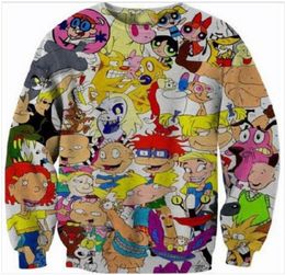 New Fashion New Couples Men Women Unisex Cartoon Rugrats 90039s Funny 3D Print Sweatshirt Casual tops SZS0037543932