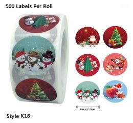 Gift Wrap 500pcs Merry Christmas Thank You Stickers Envelope Cards Package Seal Label 77UD7649020