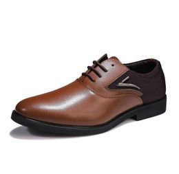Men Fashion Leather Oxford Classic Style Dress Shoes White Black Khaki Purple Lace Up Formal Business Shoes