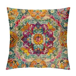 Boho Vintage Throw Pillow Cover Chare Patter