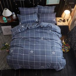 Bedding Sets Sanding Aloe Vera Cotton 4pcs/set Set Student Dormitory Skin-friendly Soft Bed Linen Roupa De Cama