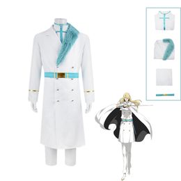 Anime BLEACH Jugram Haschwalth Cosplay Costume Stern Ritter Wig White Military Uniform Overcoat Full Set Man Carnival Suit