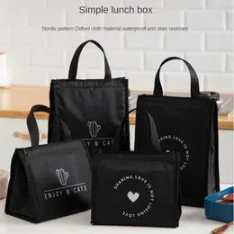 Storage Bags Portable Lunch Bag Simple And Fashionable All- Ice Waterproof Insulation With Small Carry